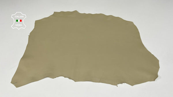 BEIGE KHAKI Soft Italian Lambskin leather hides Bookbinding 4sqf 0.8mm #B4529