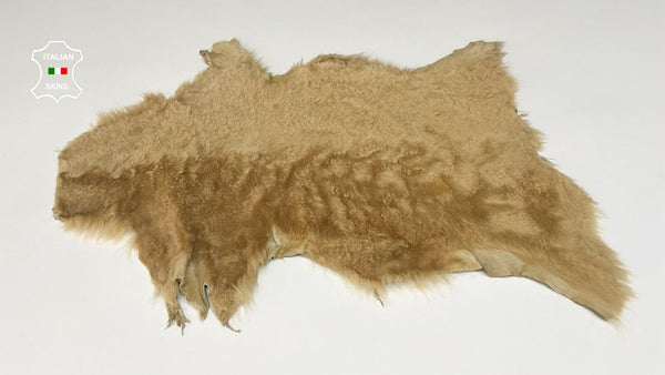 SAND SHORT Soft Hair On sheepskin Lamb shearling Fur leather hides 14"X23" B8700