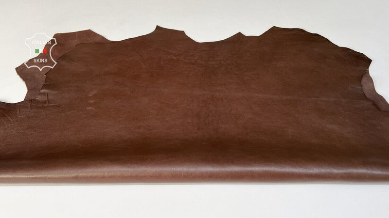 BROWN ANTIQUED VEGETABLE TAN Soft Italian Lamb Sheep leather 6sqf 0.8mm #B8079