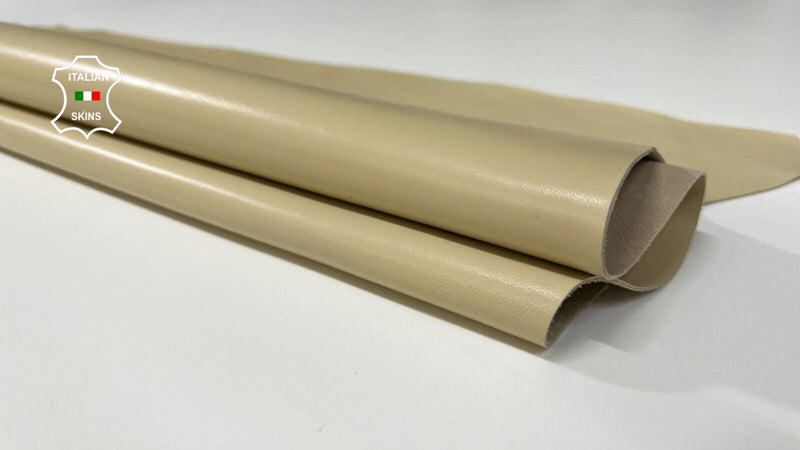 BEIGE CREAM Soft Italian Lambskin leather hides Bookbinding 4sqf 1.0mm #B4530