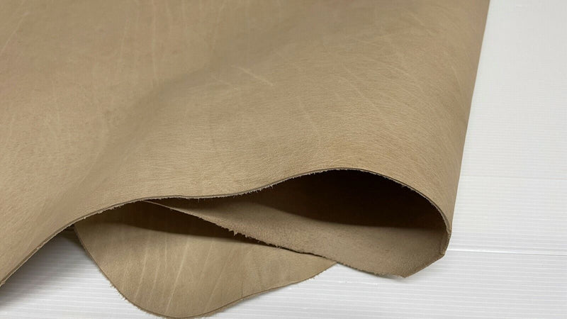 UNDYED CALFSKIN CALF cow Veg tan Crust Leather vegetable tanned 1.2mm 14+sqf
