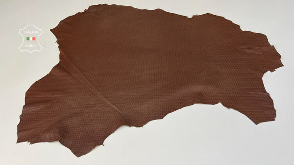 BROWN EYES ATTRACTION PRINT Thin Soft Italian Lamb leather 6+sqf 0.4mm #B7881