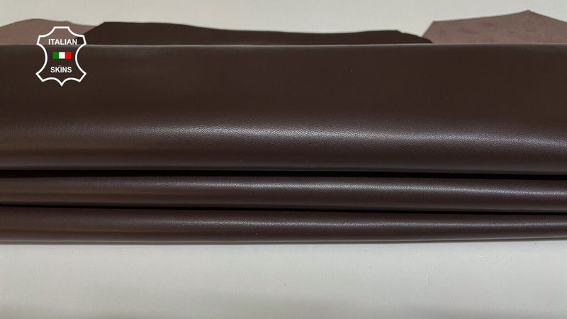 CHOCOLATE BROWN Italian Metis Lambskin leather skins hides 6sqf 0.8mm #B2583