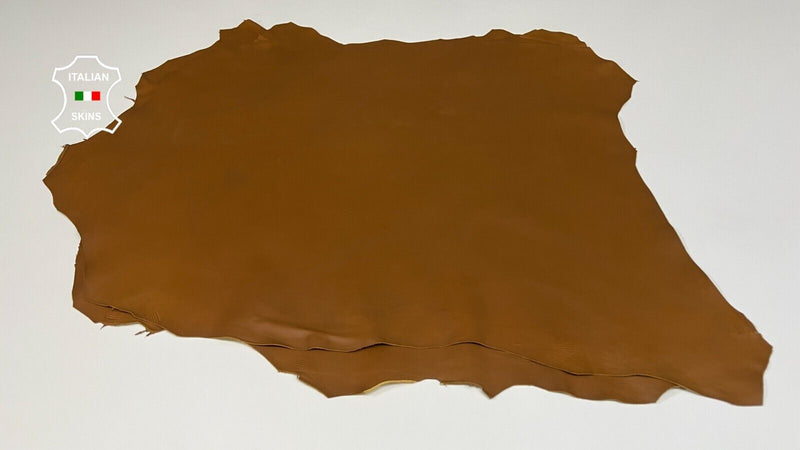 TAN BROWN Italian Lambskin leather hides bookbinding 2 skins 12+sqf 0.9mm #B4139