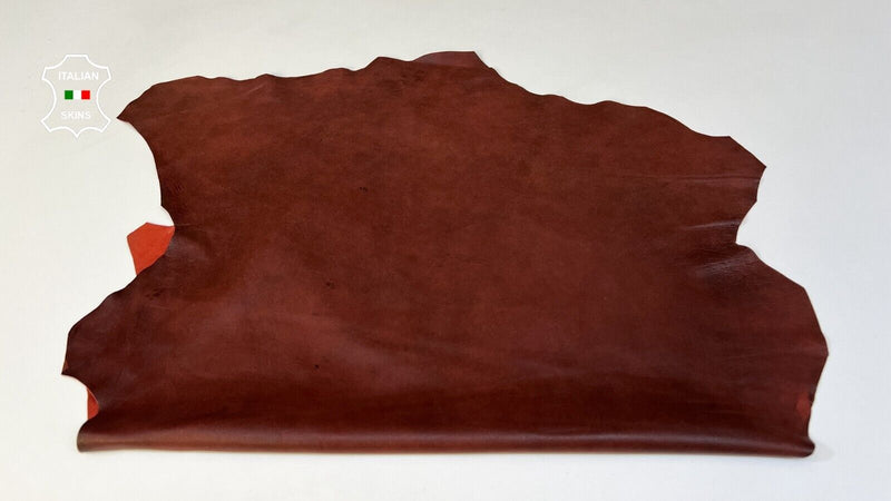 WINE BORDEAUX DISTRESSED ANTIQUED Soft Italian Lambskin Leather 4sqf 0.7mm B9594