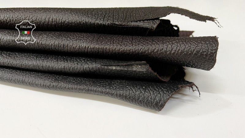 DARK BROWN GRAINY Strong Italian Goatskin Goat leather 2 skins 9sqf 1.0mm #B7514