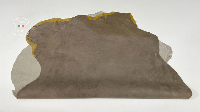 BEIGE SUEDE BACKED Soft Italian Lambskin leather hides skins 4+sqf 0.7mm #B7234