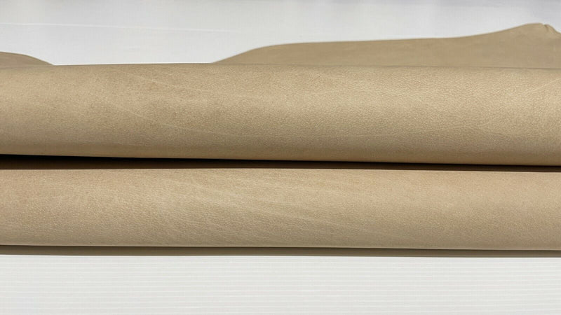 UNDYED CALFSKIN CALF cow Veg tan Crust Leather vegetable tanned 1.2mm 14+sqf