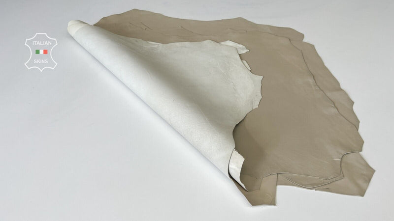 BEIGE Thick Italian Lambskin Sheep leather 5 skins 18sqf 1.2mm #B7357