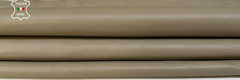 KHAKI BEIGE Soft Italian Lambskin Sheep leather Bookbinding 6sqf 0.9mm #B9736
