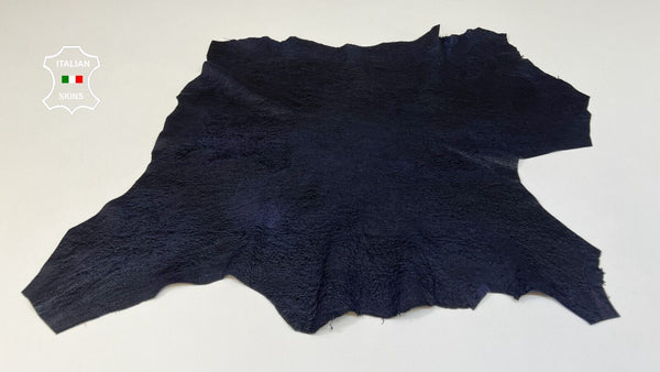 DARK BLUE VINTAGE ANTIQUED CRINKLED Soft Lambskin leather 3+sqf 0.9mm #B4997