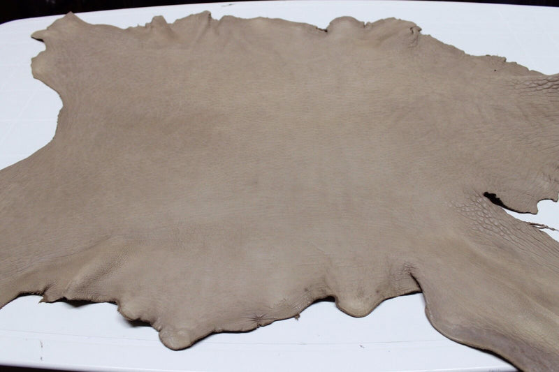 GRAINY NATURAL BEIGE vegetable tan Italian thick Lamb leather skin 6sqf A2140