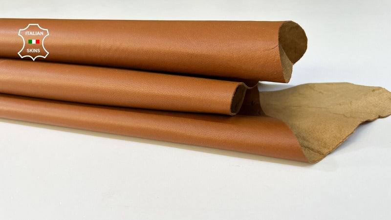 TAN BROWN Italian Metis Lambskin leather hides Bookbinding 4+sqf 0.7mm #B9557
