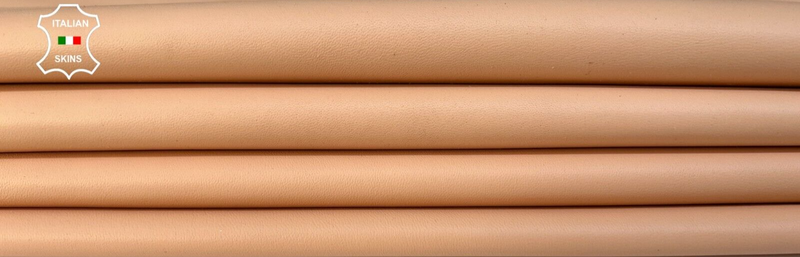 PEACH  PINK Soft Italian Lambskin leather Bookbinding 2 skins 8+sqf 1.0mm B9785