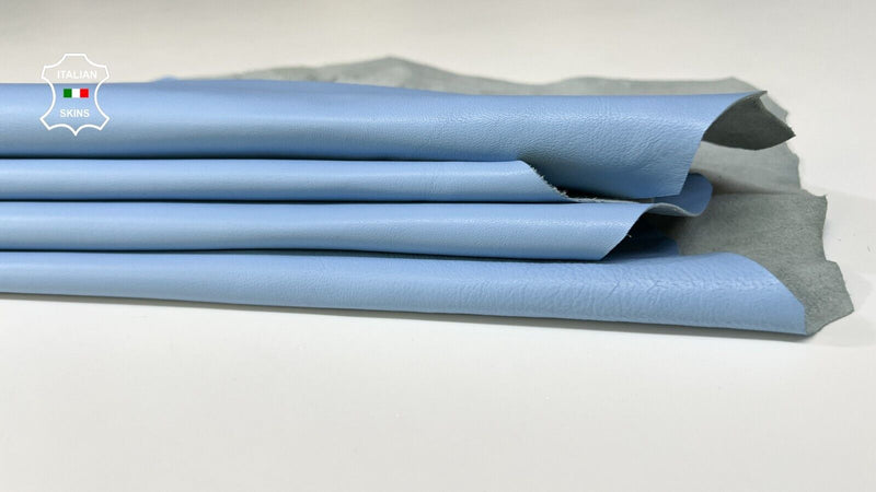 LIGHT BLUE AZURE Soft  Italian Lambskin leather Bookbinding 10sqf 0.8mm B9697