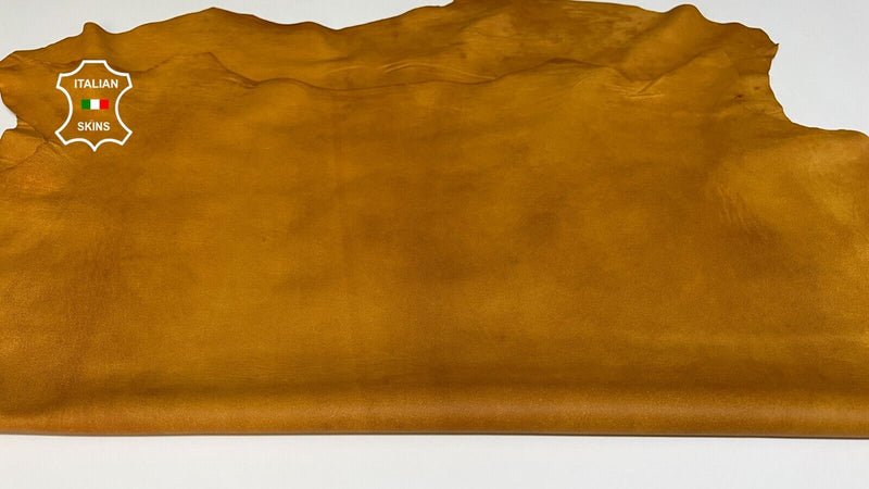 NATURAL SADDLE TAN VEGETABLE TAN Soft Lambskin leather 2 skins 12sqf 0.7mm B6611