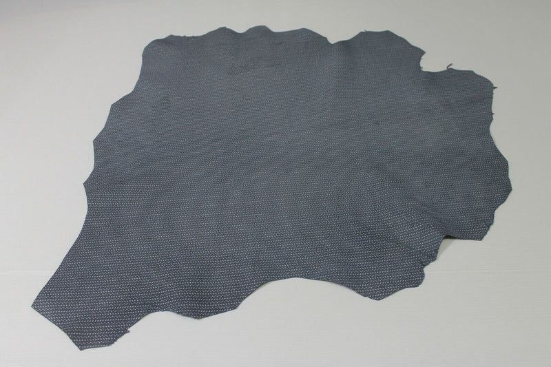 GREY SUEDE PRINTED gray Italian Lambskin leather skin skins 4sqf 0.8mm #A5799