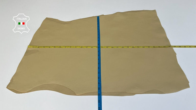 BEIGE Soft Stretch Lambskin leather  hides Bookbinding legging 4sqf 0.8mm #B3693