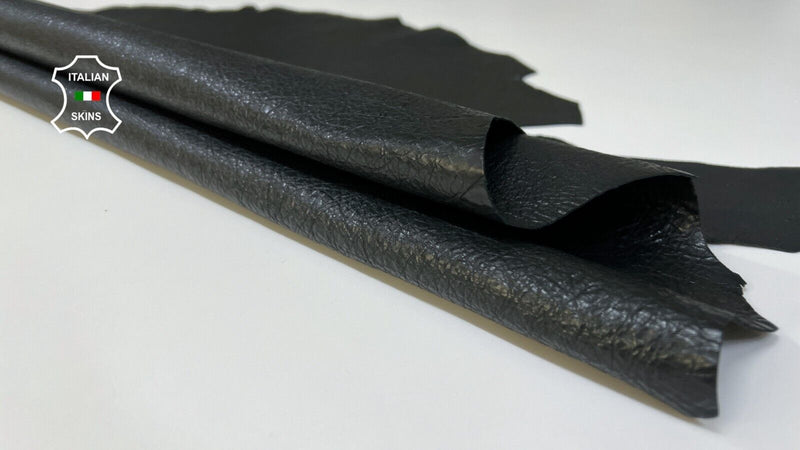 DOUBLE FACE PETROL GRAY CRINKLED Goatskin Goat leather hides 5+sqf 0.9mm #B4825