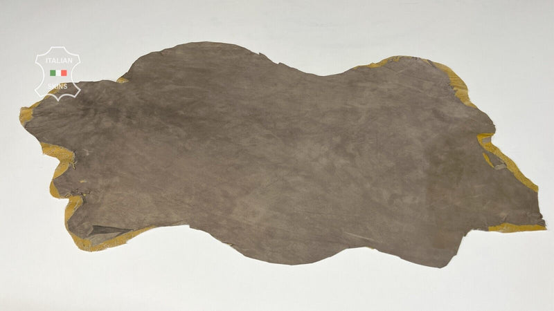 BEIGE SUEDE BACKED Soft Italian Lambskin leather hides skins 4+sqf 0.7mm #B7234