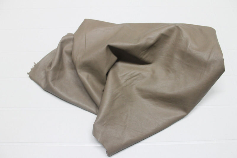 Italian soft Lambskin leather hide hides skin skins BEIGE  6+sqf #A481