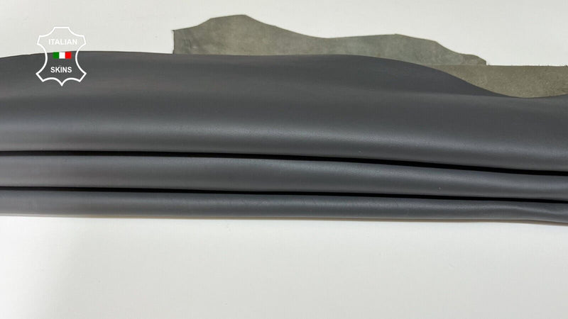 DARK TAUPE GRAY Thick Italian Goatskin Leather bookbinding 6+sqf 1.1mm #B3111