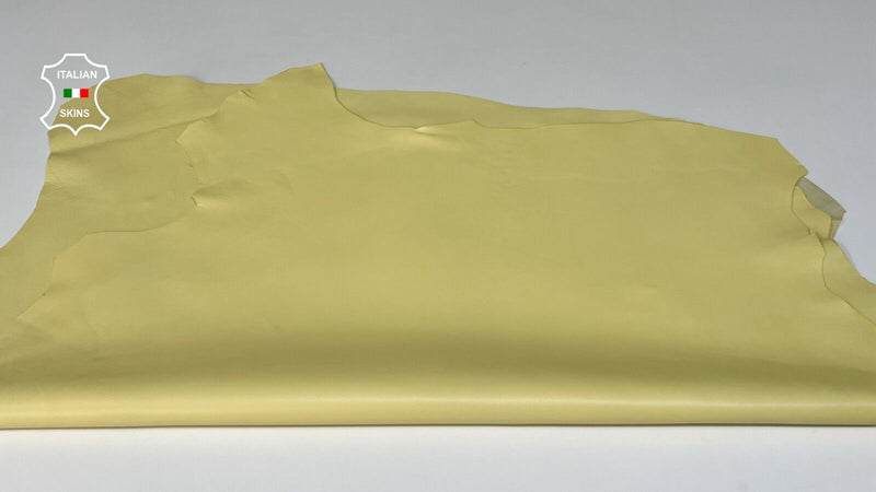 BANANA LIGHT PALE YELLOW Soft Italian Lamb leather 2 skins 12+sqf 1.0mm #B8345