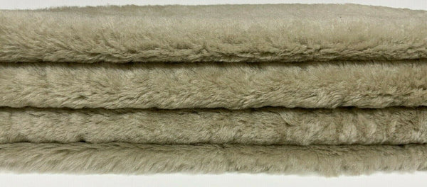 KHAKI BEIGE sheepskin shearling fur hairy sheep leather skin 18"X25" #A9270