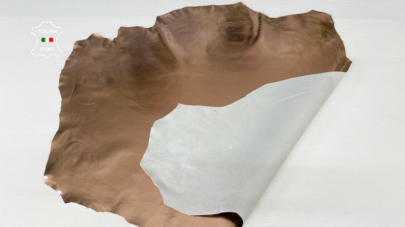 METALLIC ROSE GOLD rosegold Italian Lambskin Lamb Sheep leather skin 6sqf 0.7mm
