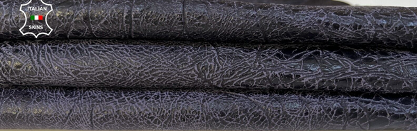 ANTIQUED PURPLE CRINKLED COATED VEGETABLE TAN Lambskin leather 8sqf 1.3mm #B9309