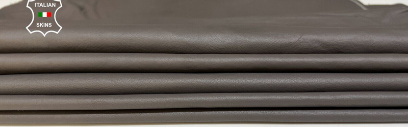 TAUPE BROWN Thin Soft Italian Lambskin Sheep leather 2 skins 11sqf 0.4mm #B4875
