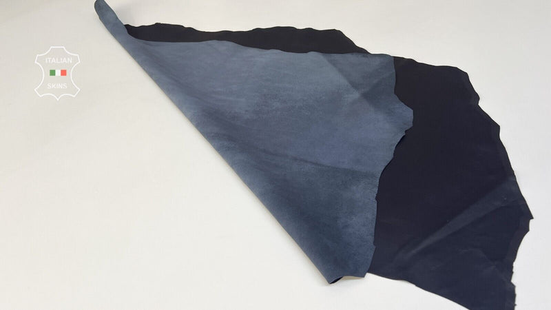 DARK BLUE Thin Soft Italian Lambskin Lamb Sheep Leather hides 6sqf 0.5mm #B7972
