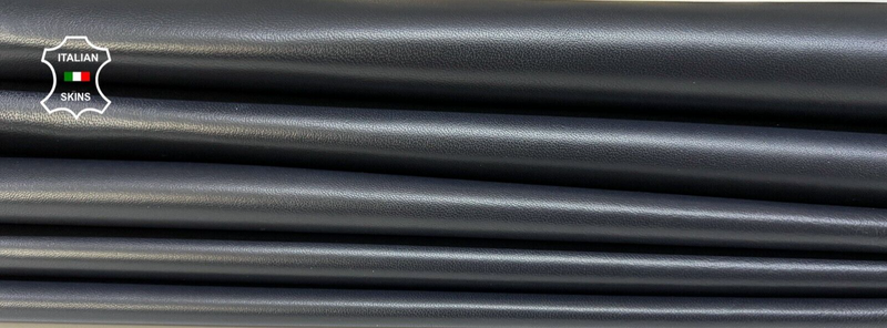 VERY DARK BLUE Soft Italian Lambskin Sheep leather 2 skins 10sqf 0.9mm #B8351
