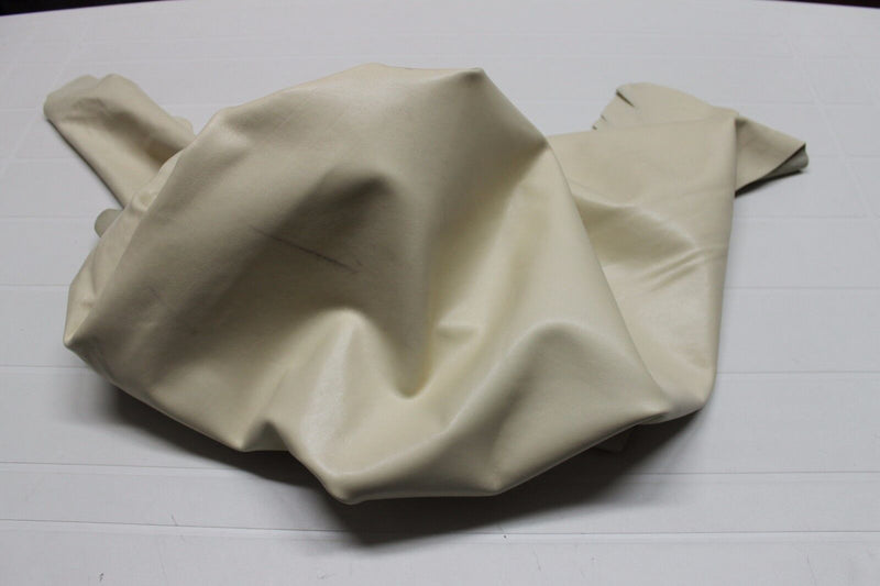 Italian CALF leather hide hides skin skins IVORY  #9900 12sqf