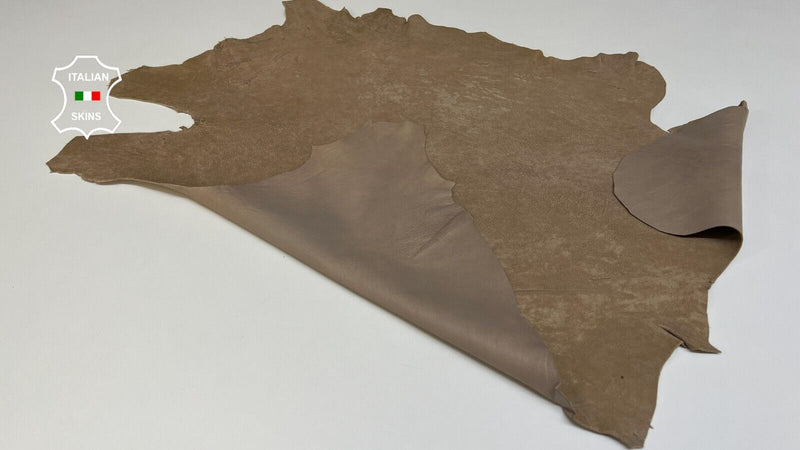 TAUPE BEIGE VEGETABLE TAN Thick Soft Lambskin leather hides 6sqf 1.2mm #B6450