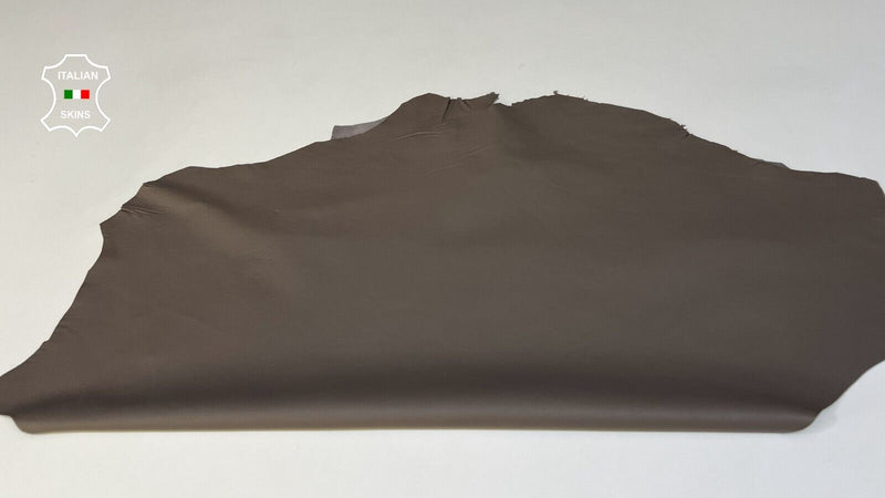 CONCRETE GREY Soft Italian Lambskin leather hides Bookbinding 4sqf 0.7mm #B9671