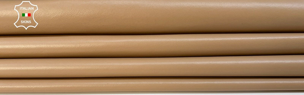 BEIGE NUDE Thin Soft Italian Lambskin Sheep leather hides skin 8sqf 0.5mm #B8343