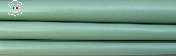 AQUAMARINE Italian Lambskin Lamb leather hide hides Bookbinding 4sqf 0.9mm B9789