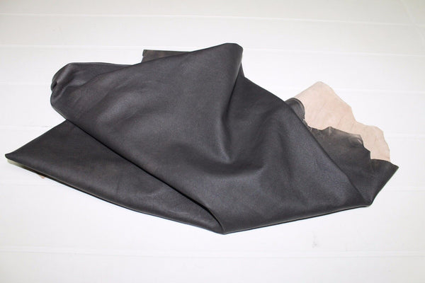 Italian soft Lambskin leather skin hide skins VINTAGE DARK BROWN 4+sqf #A2125