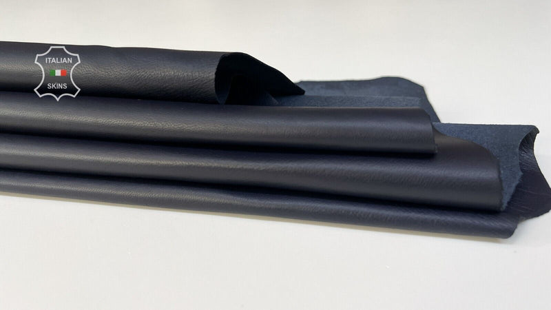 DARK BLUE Thin Soft Italian Lambskin Lamb Sheep Leather hides 6sqf 0.5mm #B7972