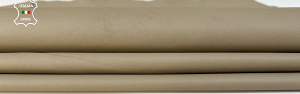 BEIGE Soft Italian Lambskin Sheep leather hides Bookbinding 6sqf 0.8mm #B9670