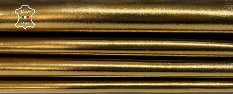 METALLIC BRONZE Soft Italian Lambskin leather hides 3 skins 15sqf 0.8mm #B6125