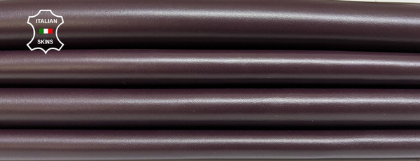 BURGUNDY DEEP PLUM Soft Italian Lambskin leather 2 skins 10+sqf 0.8mm #B4888