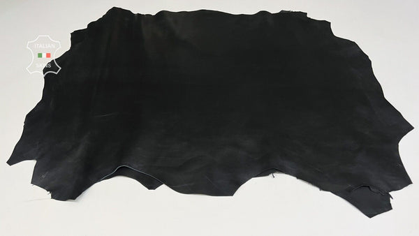 BLACK Thick Italian Lambskin Lamb leather Bookbinding 2 skins 15sqf 1.1mm #B7067