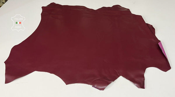 BORDEAUX WINE Thick Italian Calfskin Cow leather hides skins 8+sqf 1.5mm #B7477
