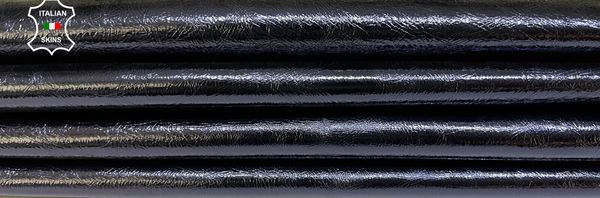 METALLIC MIDNIGHT BLUE CRINKLE Thick Lambskin leather 2 skins 15sqf 1.4mm #B8383