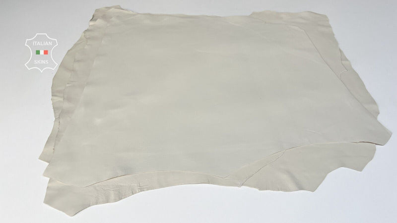 LIGHT BEIGE Italian Lambskin Lamb Sheep leather hides 3 skins 15sqf 1.0mm #B7949