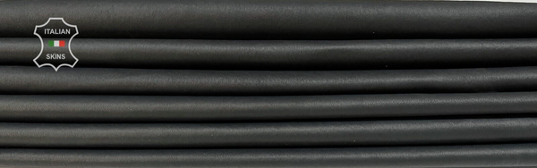 ANTHRACITE Thin Soft Stretch Lambskin leather 2 skins 10sqf 0.6mm #B7135