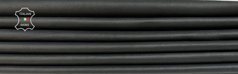 ANTHRACITE Thin Soft Stretch Lambskin leather 2 skins 10sqf 0.6mm #B7135