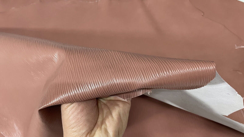 DEEP NUDE EPI LV textured Lambskin Lamb leather 2 skins 11sqf 0.7mm #A7423